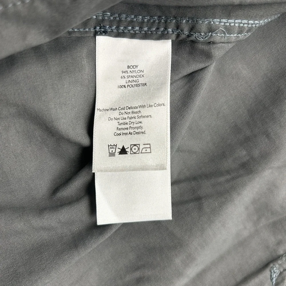 Eddie Bauer Travex Blazer Jacket Mens 42 Tall Gray Lightweight‎ Travel Pockets